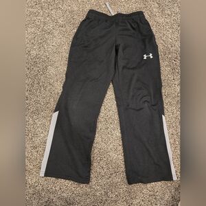 Under Armour Kids Black Joggers with Gray Accents